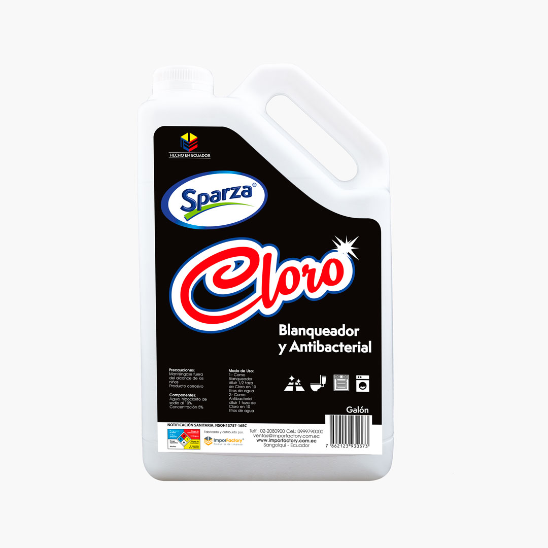 Cloro blanqueador antibacterial